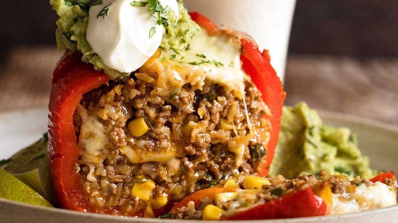 Mexican Stuffed Peppers - YouTube