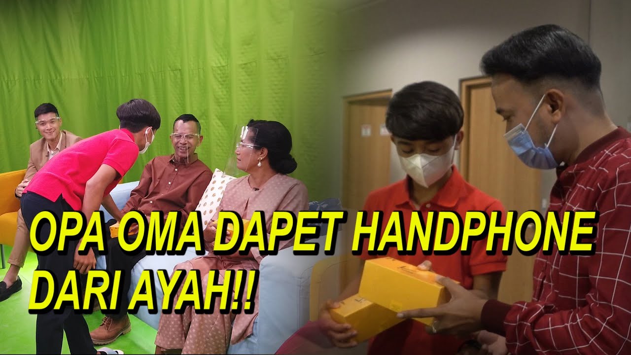 The Onsu Family - Opa Oma dapet Handphone dari Ayah!!