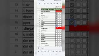 tutorial checklist kendaraan