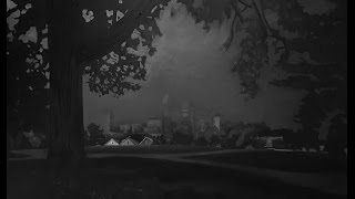 A Walk Through Highland Park - Painting by Justin Vining