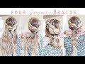 Four Summer Braids | Buildable Hairstyles | Mixed Braids | Twist Me Pretty