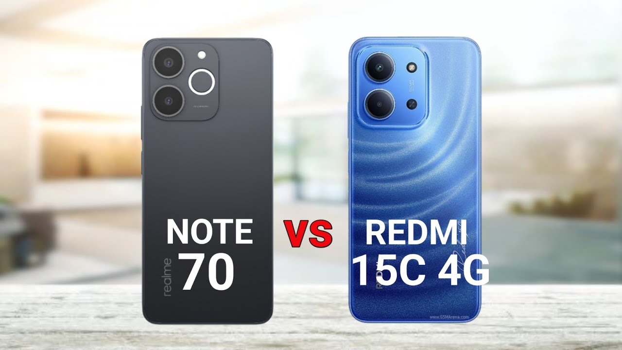 Realme Note 70 vs Redmi 15C 4G
