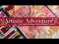 Artistic adventure color palette challenge abstract painting tutorial