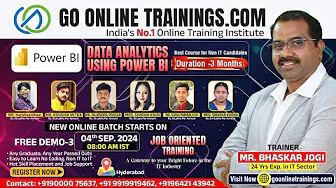 Power BI Demos Part3 - Sep 4th 2024 | Bhaskar Jogi | Go Online Trainings | 90000 75637 thumbnail