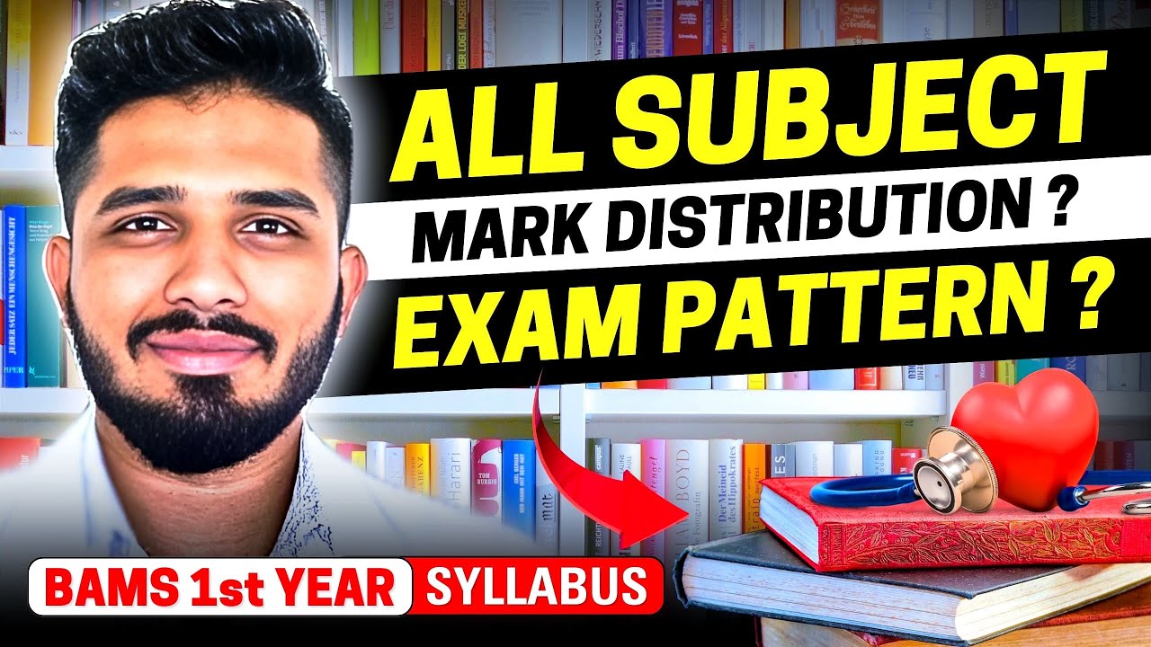 BAMS 1st Prof All Subjects Syllabus || Exam Pattern ? || Marks Distribution ? #ayurvedawingsclasses