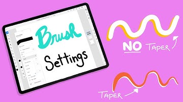 How to Adjust Brush Taper Settings in Adobe Fresco | Adobe Fresco Tutorial