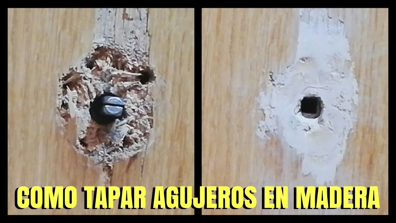 Como tapar un agujero en madera YouTube Como tapar un agujero en madera YouTube