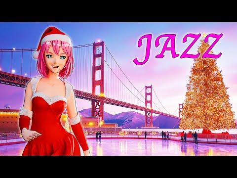 Ice Dance Holiday Christmas Jazz 🎉 Cozy Ice Skating with Sweet Winter Snowfall for Relax