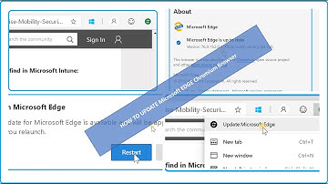 How to Update Microsoft Edge Chromium Browser to get the latest Features