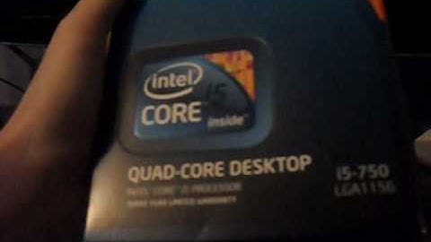 intel core i5 750 unboxing
