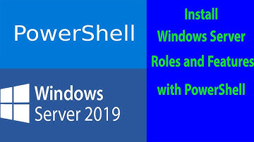 5- how to install Roles and Features by PowerShell in Windows Server 2019 | MCSA 2019 | Step by Step