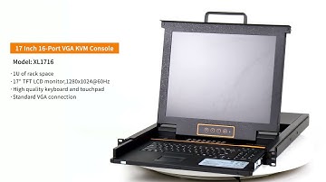 Kinan 17” 16 port KVM monitor switch review