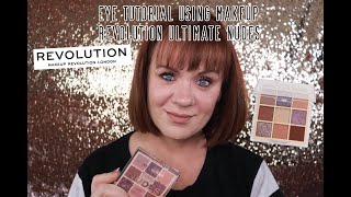 Easy Simple Purple  Eyelook Using Makeup Revolution Ultimate Nudes Light Palette