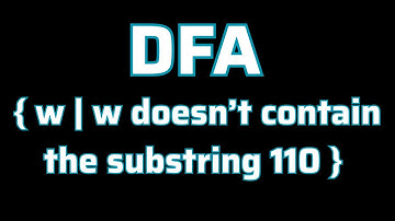 DFA Example | { w | w doesn’t contain the substring 110 }