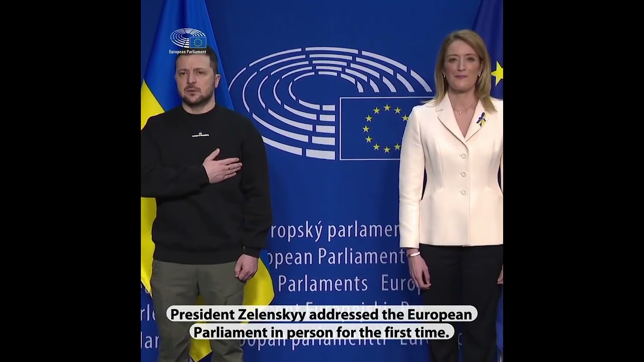 Zelenskyy addresses the European Parliament