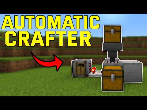 EASY Single Item Auto-Crafter Minecraft 1.21+ (Bedrock,Mcpe,Ps4,Xbox)