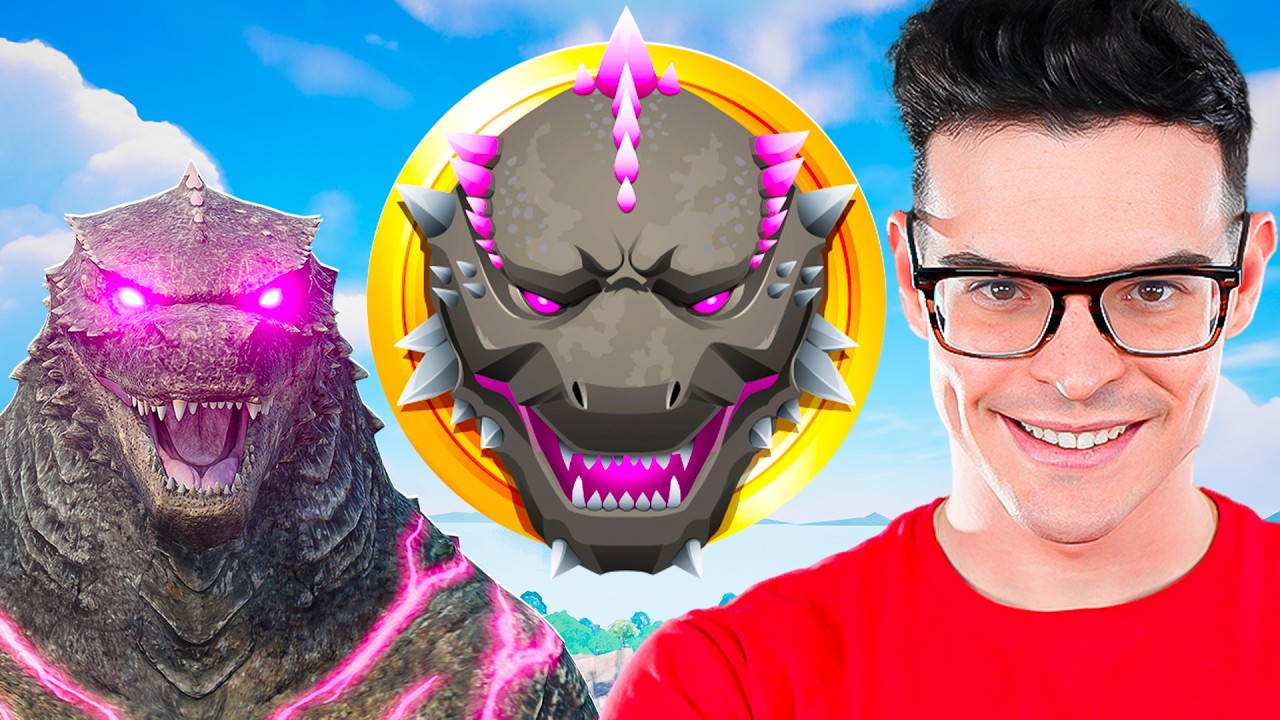 Consigo el MEDALLÓN de GODZILLA GIGANTE en Fortnite 😱