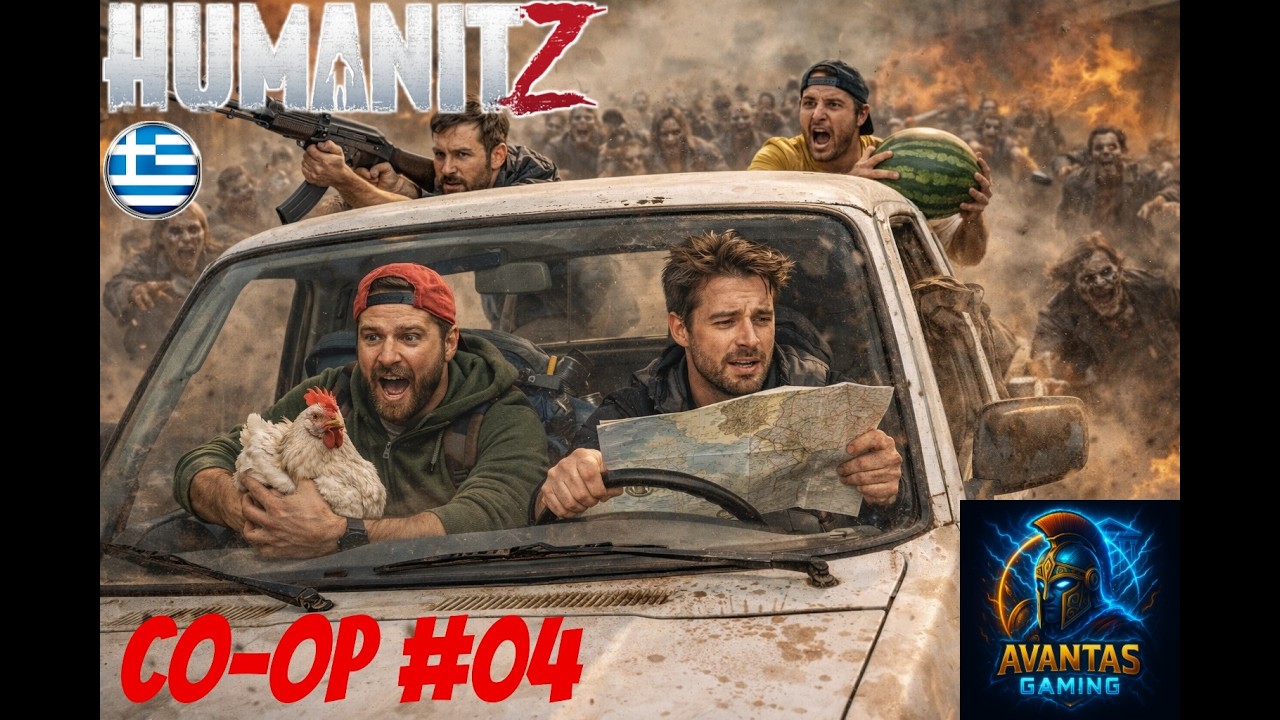 Βάση! Βόλτες με τα Ζόμπι CO-OP!!! - Θα παίξουμε HumanitZ Live #04