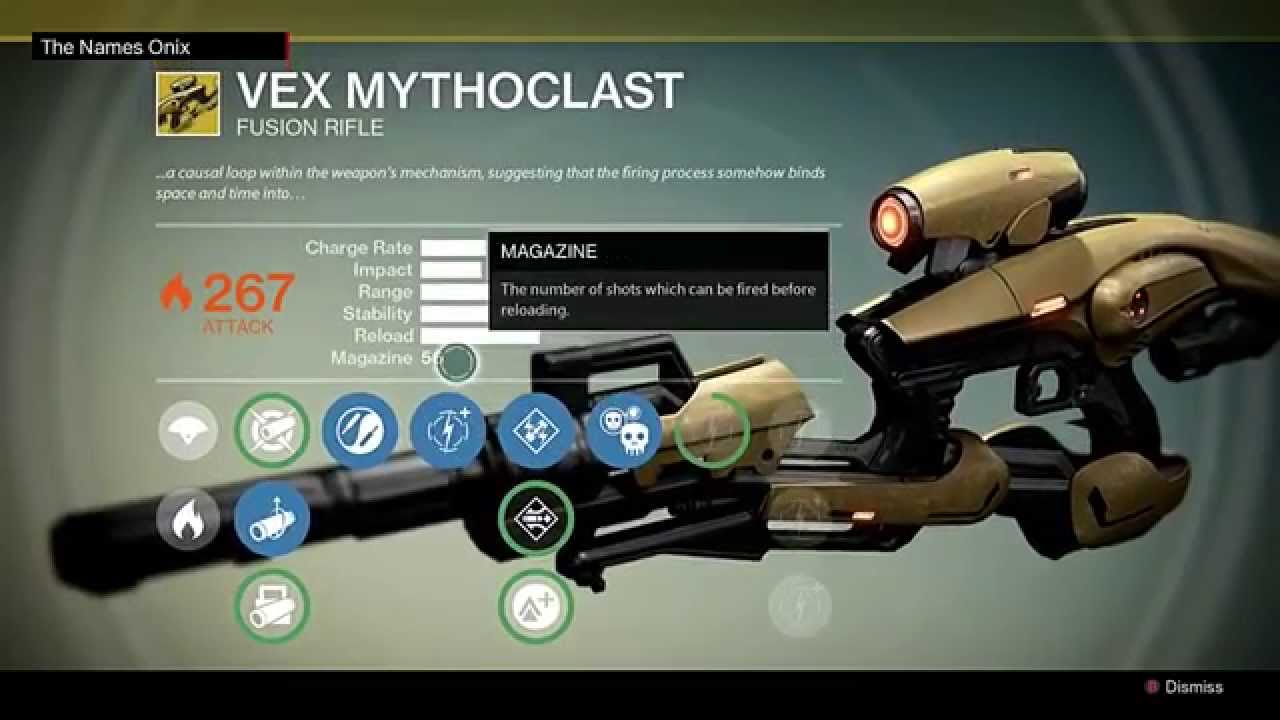 Destiny  - Vex Mythoclast(Exotic Primary Fusion Rifle) Crucible Tips and Gameplay