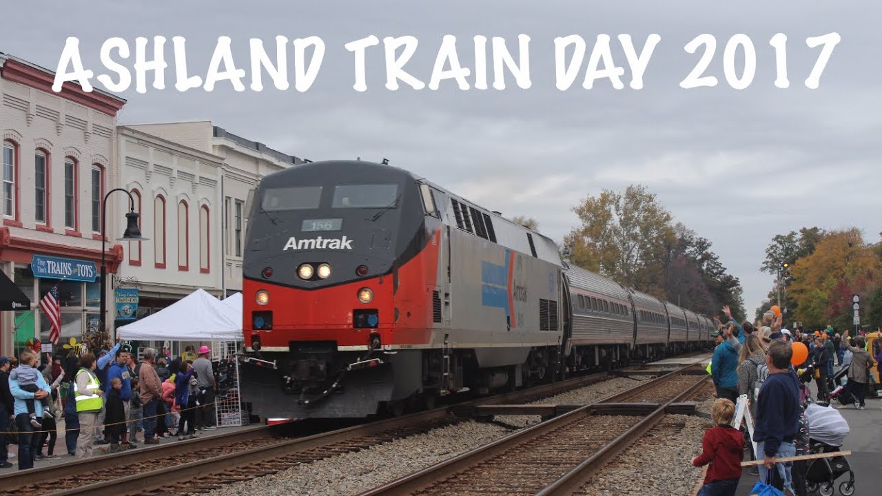 Ashland Train Day 2017 21 TRAIN MARATHON! [Amtrak 156 Heritage, Amtrak