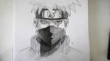 Easy Anime Drawing || How to Draw Kakashi step-by-step || Easy Drawing Tutorial for Beginners