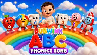BubWink ABC Phonics Song | A to Z Alphabet Song for Kids | Learn ABC 🎵