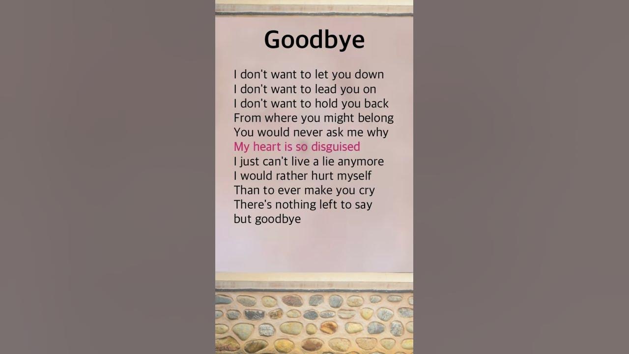 Goodbye | Air Supply Goodbye | Air Supply