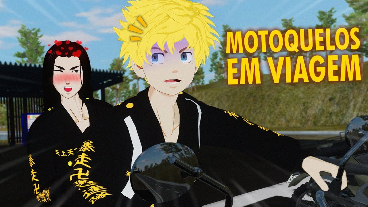 Baji da em cima do Takemichi na moto em Tokyo Revengrs Vr