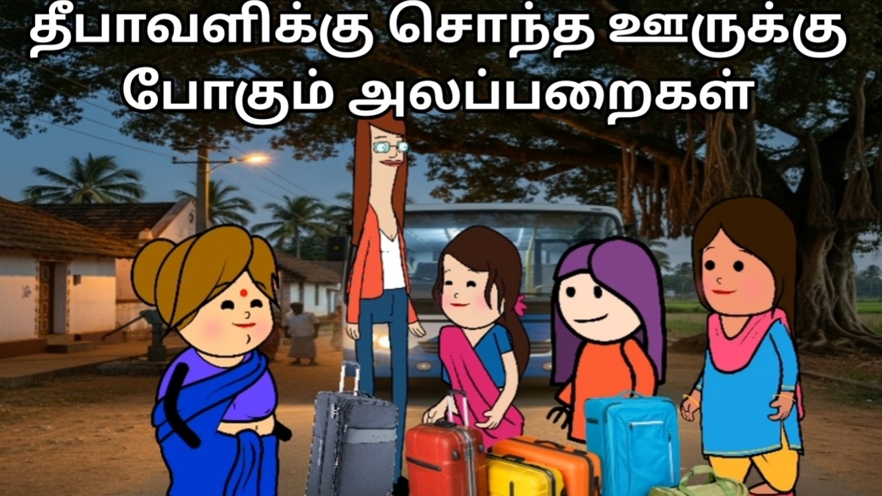 தீபாவளிக்கு சொந்த ஊருக்கு போகும் அலப்பறைகள் chinnaponnu new comedy #chinnaponnunewcomedy