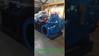 Horizontal double suction pump, Split casing pump. #centrifugalpump #automobile #impeller