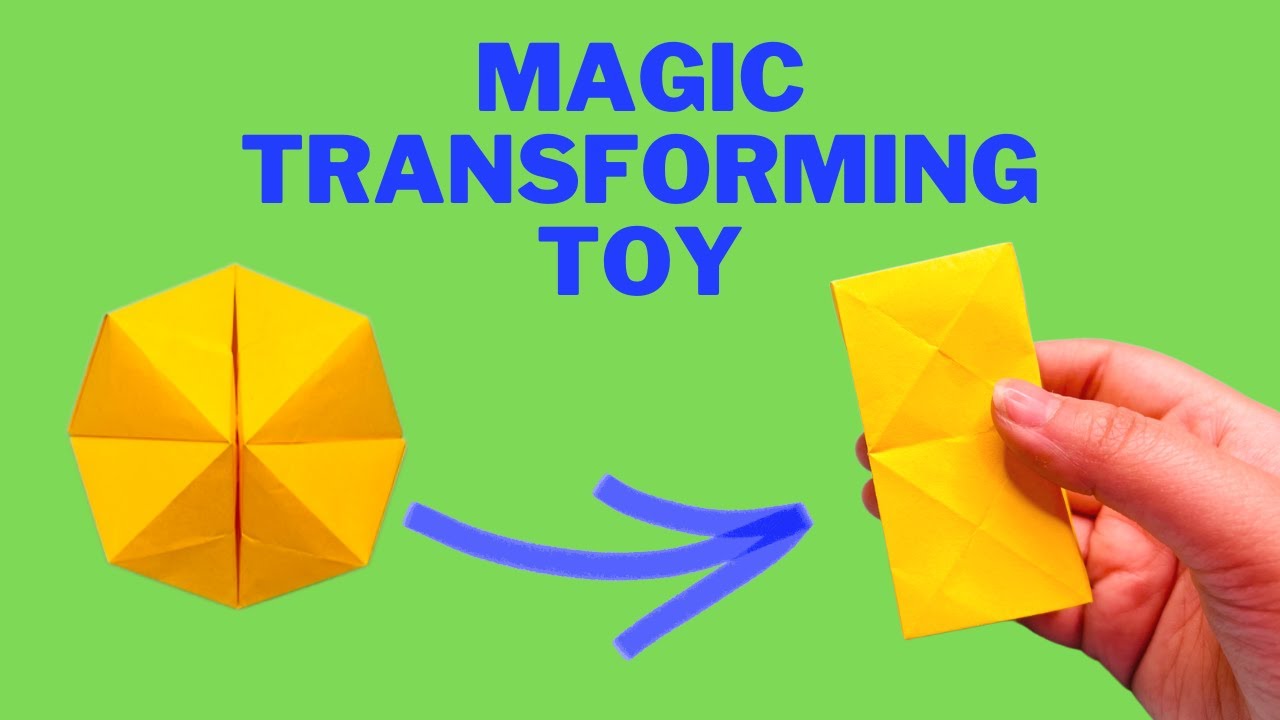 Easy Origami Magic Transforming Flexahedron