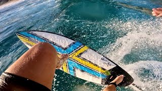SURFING A LEFT REEF POINT BREAK (RAW POV)