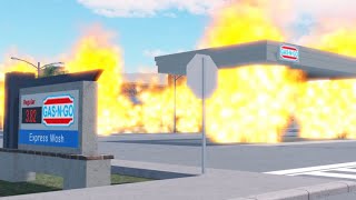 D.C. Metropolitan Police & Fire Department Respond to a Gas Station Explosion (Roblox ER:LC)