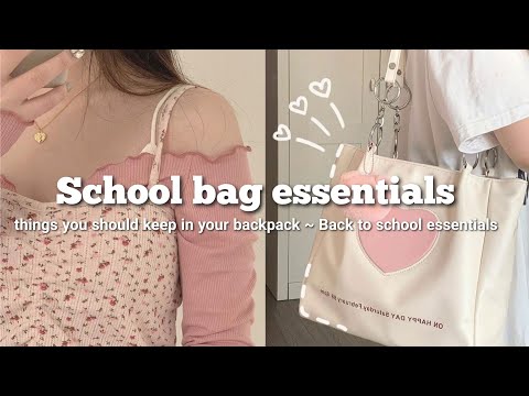 Things You Should Keep In Your School Bag | Bag Essentials ♡