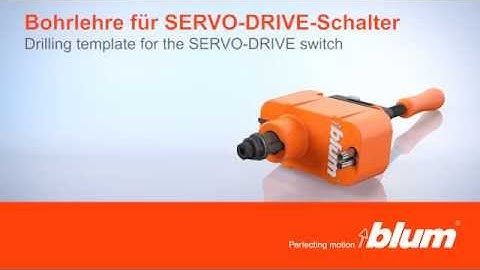 Drilling template for the AVENTOS SERVO-DRIVE switch - M31.2000