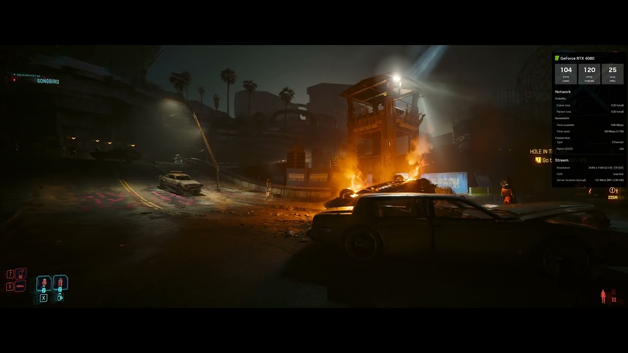 Cyberpunk 2077 Phantom Liberty | GeForce Now Ultimate | RTX 4080 | DLSS 3.5