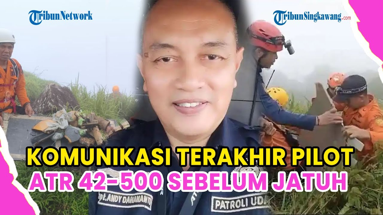 🔺DETIK-DETIK KOMUNIKASI TERAKHIR PILOT ATR 42-500 SEBELUM JATUH❗