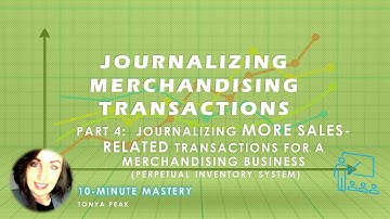 Journalizing Merchandising Transactions Part 4 Sales Related