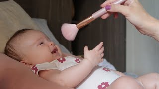Asmr Intencional Com Minha Bebê Sussurros Tapping Pincel Na Tela