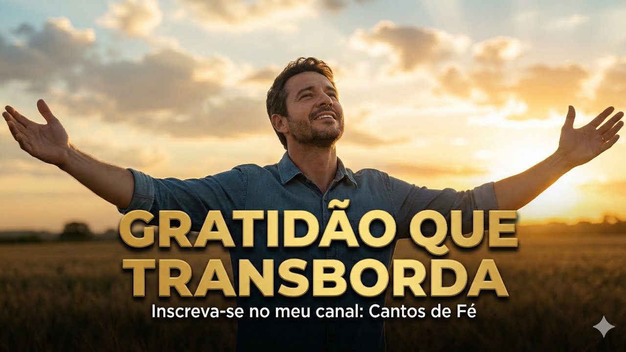 Gratidão Que Transborda | Louvor Gospel Sertanejo de Agradecimento a Deus