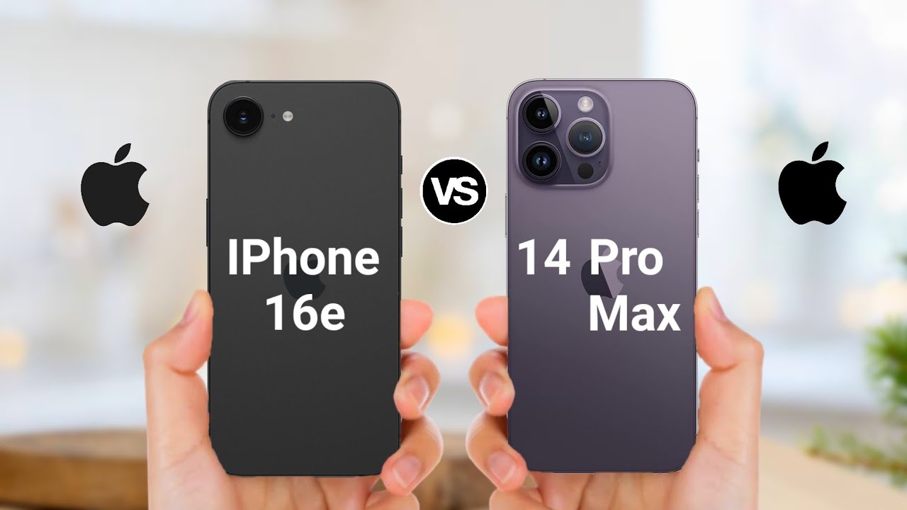 iphone 16e vs 14 pro max screen size