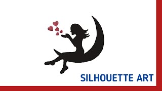 How to draw Silhouette Art-Girl