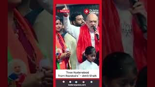 Amit Shah Calls for Hyderabad's Liberation from Razakars, Backs BJP Madhavi Latha in Roadshow