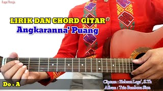 Chord Gitar Lagu Toraja Angkaranna' Puang || Bambana Sion || Belajar Chord Gitar