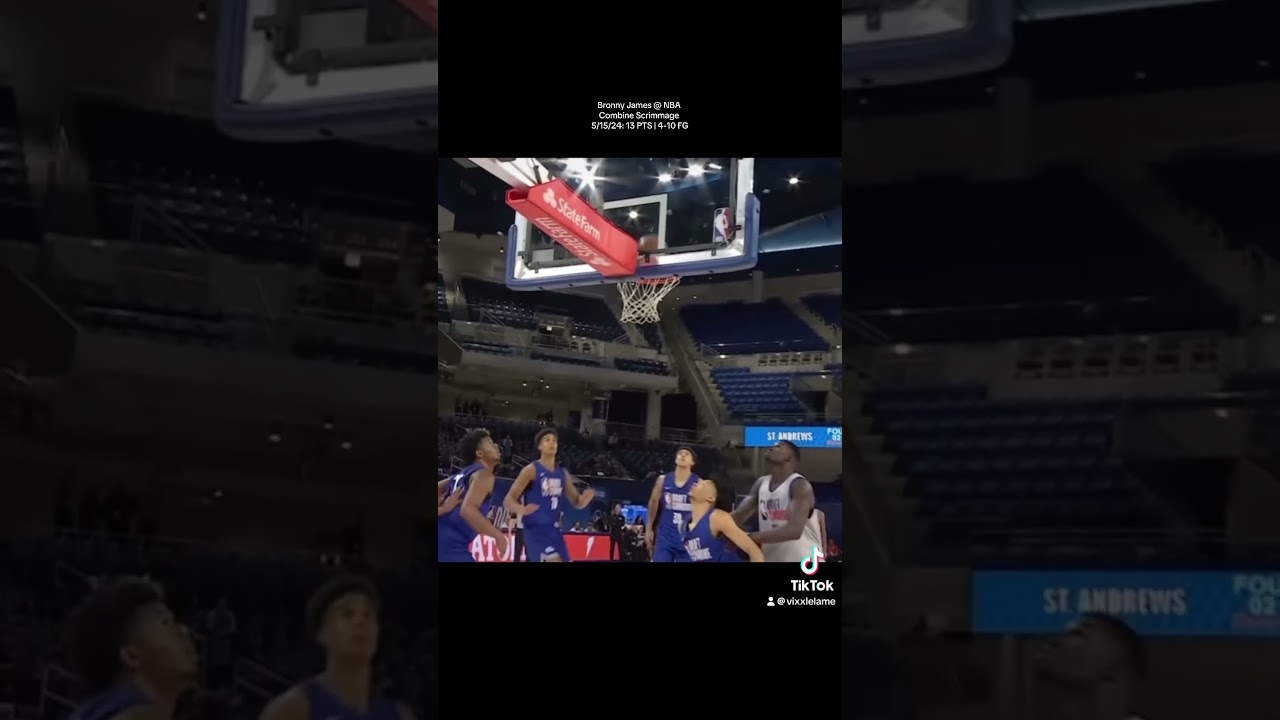 Bronny James @ NBA Combine Scrimmage 5/15/24: 13 PTS (Team High) | 4-10 FG