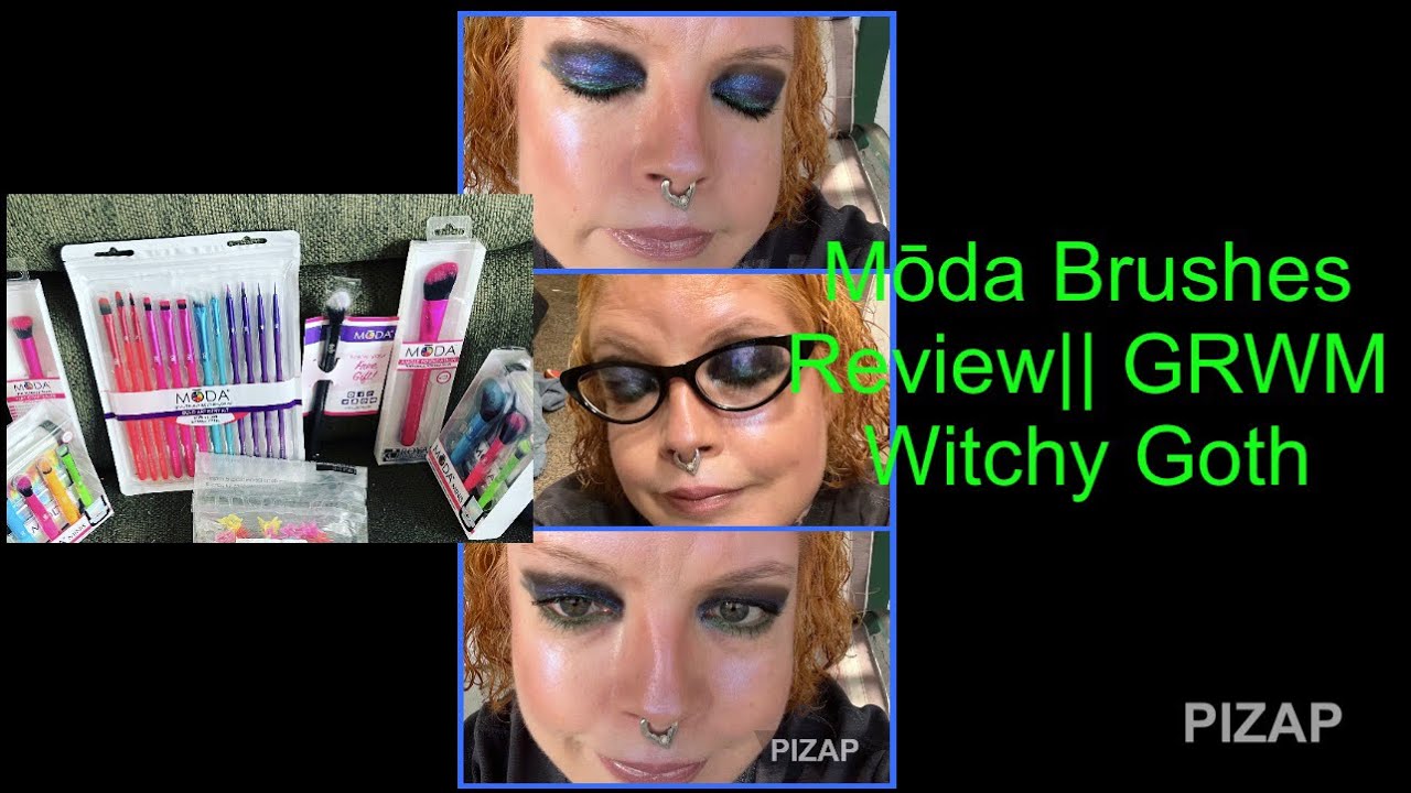 Mōda Brushes Review|| Witchy Goth GRWM