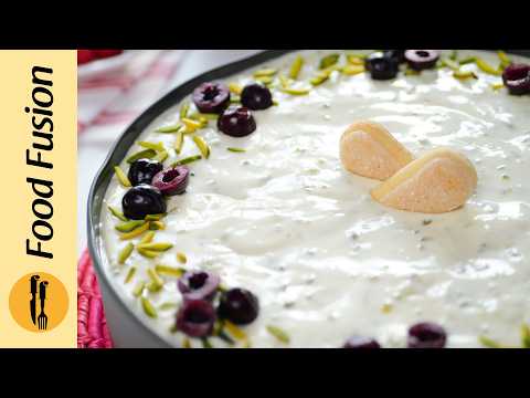 Fresh Berries Cream Cake (No-Bake Dessert) Recipe by Food Fusion