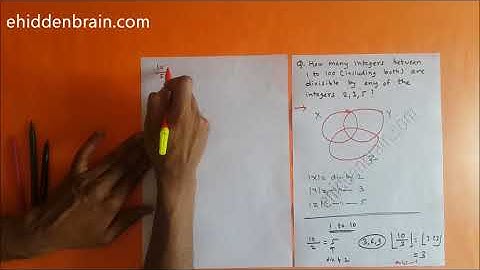 Discrete Mathematics - Integers divisible by 2,3,5| acadflip