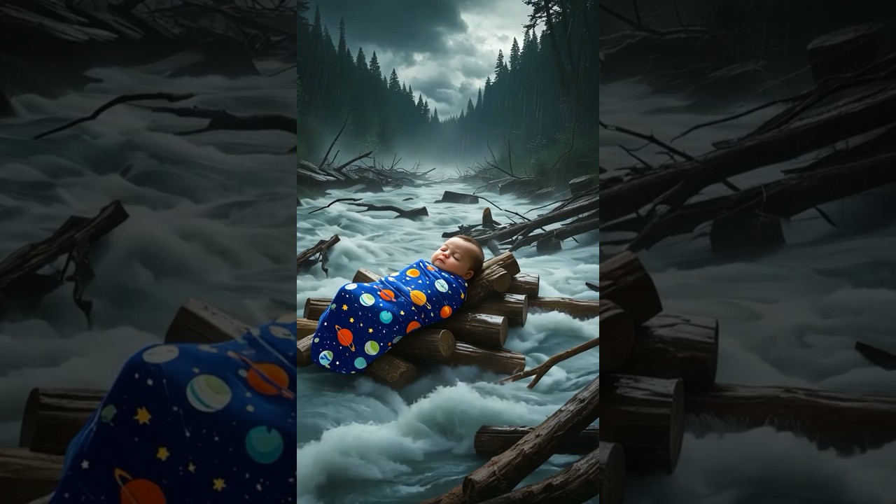 Rabbit saves baby floating in water 