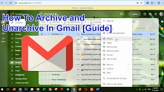 How To Archive and Unarchive In Gmail [ Guide ] Khmer 2024 screenshot 5